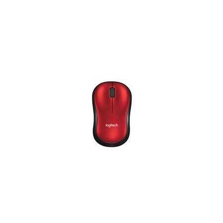 Mouse Logitech M185 Rojo Óptico Inalámbrico Mini Receptor USB - ¡Compra ahora!