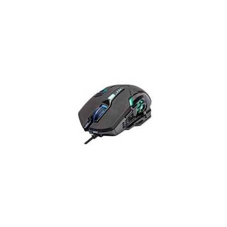 Mouse Óptico Manhattan 179256 Gaming 6 Botones Negro Perfecto para Juegos