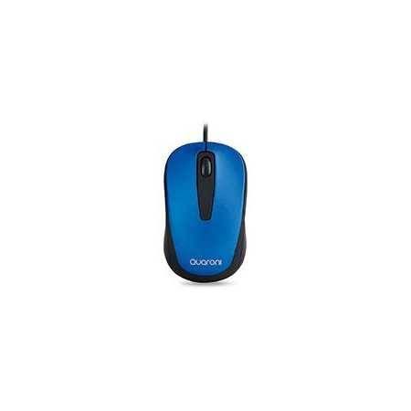 Mouse Óptico Alambrico Azul 1200 Dpi - Modelo Quaroni captura precisión y estilo excepcionales.