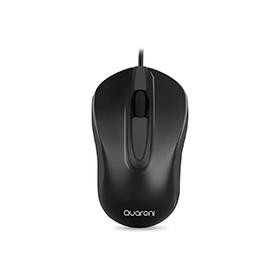Mouse Óptico Inalámbrico Quaroni Color Negro 1200 Dpi - Precisión y comodidad al alcance.