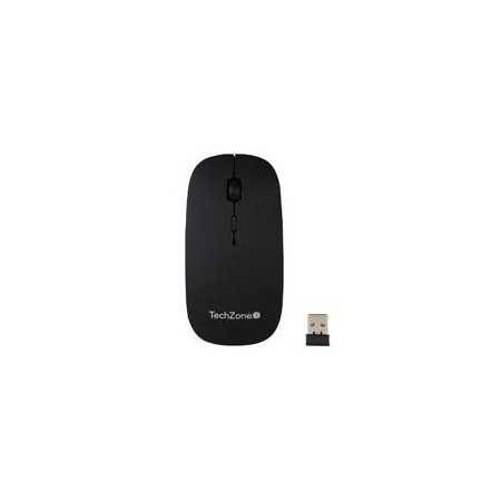 Mouse Techzone Tz18Mouinamp-Ng Recargable USB con 1600 dpi, ideal para gamers.
