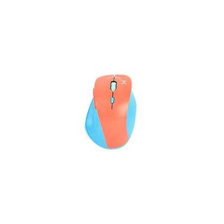 Ratón Inalámbrico Ergonómico Thumb Choice Azul/Mamey - Opción perfecta para ti.