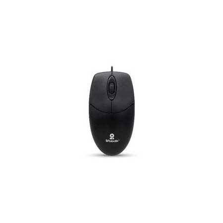 Mouse Brobotix K1 Alambrico USB-A 1000 Dpi Negro, Ideal para Productividad y Juegos.