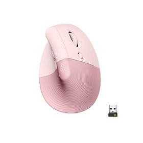 Mouse Logitech Lift Vertical Ergo Rosa Óptico Multi Dispositivo. ¡Mejora tu experiencia!