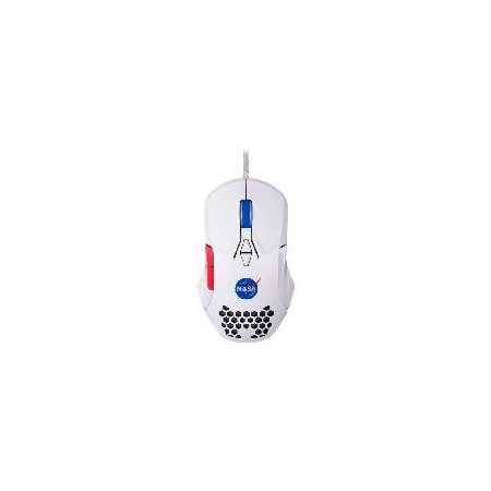 Mouse Gamer Nasa Techzone NS-GM03 Alambrico LED RGB Blanco - Compra Ahora!
