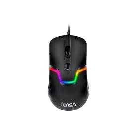 Mouse Gamer Nasa Techzone Ns-Gm06 Inalámbrico Led RGB Negro - Ideal para jugadores exigentes.