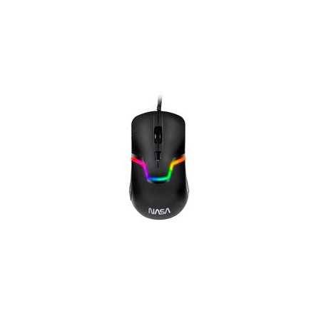 Mouse Gamer Nasa Techzone Ns-Gm06 Inalámbrico Led RGB Negro - Ideal para jugadores exigentes.