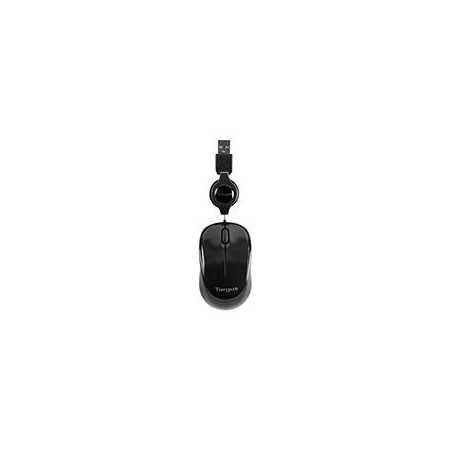 Mouse Óptico Targus Amu75Us Compacto USB Color Negro para Computadora.