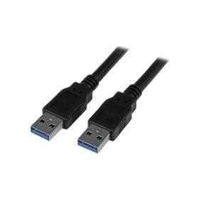 Cable USB 3.0 de 1.8M Superspeed, Color Negro, Conectores Macho a Macho