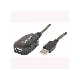 Cable USB Manhattan 150958 V2.0 Extensión Activa 20.0M Negro - ¡Alta velocidad! Cable USB Manhattan 150958 V2.0 Extensión Activa 20.0M Negro - ¡Alta velocidad!