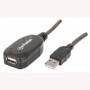Cable USB Manhattan 150958 V2.0 Extensión Activa 20.0M Negro - ¡Alta velocidad!