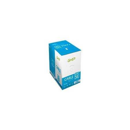 Cable UTP Cat5E Ghia CCA Azul 305M 24 AWG 1000Ft - Bobina 1000 pies