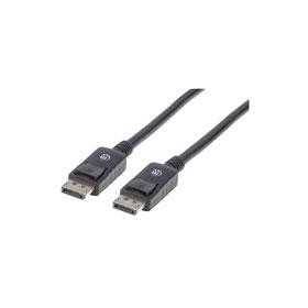 Cable DisplayPort Manhattan 306935 V1.2 M-M 1.0M Negro 4K60 - Alta Calidad.