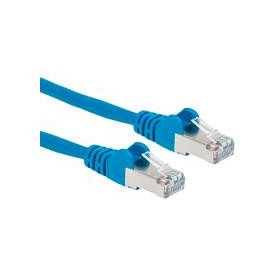 Cable Patch Intellinet 741484 Cat 6A 2.1M(7.0F) S/Ftp Az - Cable de red de alta velocidad.