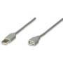 Cable USB Manhattan Extension 1.8M Gris - Modelo 165211, Calidad y Durabilidad. ¡Compra Ahora!