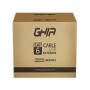 Bobina de Cable UTP Cat6 Ghia CCA Negro 305M para Exterior - Alta Calidad