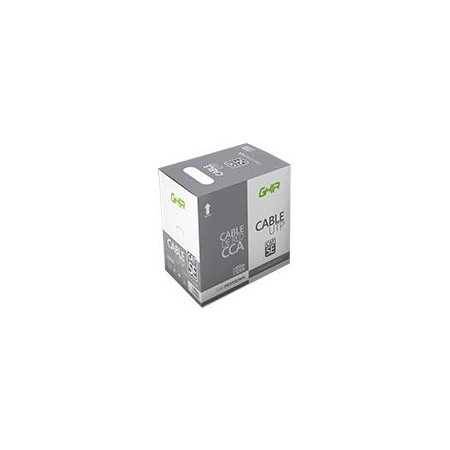 Bobina Cable UTP Cat5E Ghia CCA Azul 100M 24AWG 328Ft CE - Calidad garantizada.