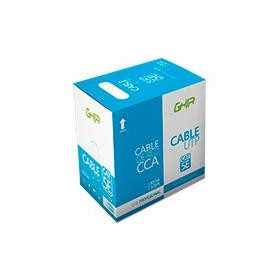 Bobina Cable UTP Cat5E Ghia CCA Blanco 100M 24 AWG - Rollos 328Ft