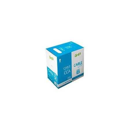 Bobina Cable UTP Cat5E Ghia CCA Blanco 100M 24 AWG - Rollos 328Ft
