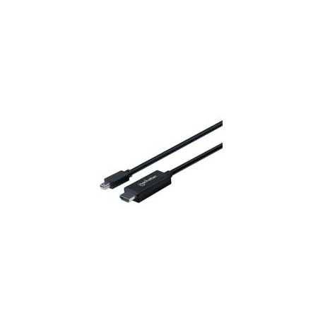 Cable Displayport Manhattan 153232 Mini-HDMI 1080P 1.8M - Alta resolución para conexiones de video.