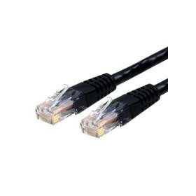 Cable de Red Gigabit Cat6 Ethernet Negro 3M RJ45 UTP Mold, Alta Velocidad