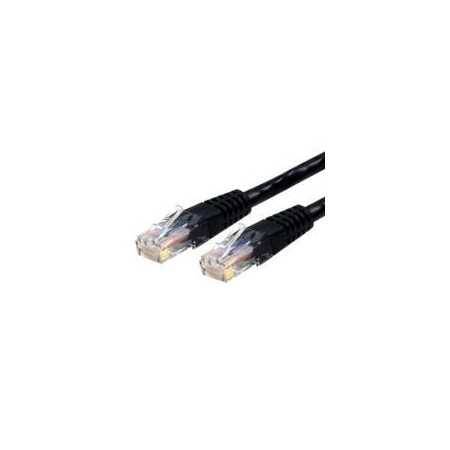 Cable de Red Gigabit Cat6 Ethernet Negro 3M RJ45 UTP Mold, Alta Velocidad
