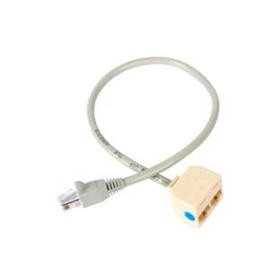 Adaptador RJ45 Splitter Multiplicador Divisor - Conecta 2 dispositivos a 1 puerto.