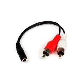 Cable Adaptador de Audio Estéreo Mini Jack 3.5mm - 15cm | Conexión de Calidad