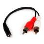 Cable Adaptador de Audio Estéreo Mini Jack 3.5mm - 15cm | Conexión de Calidad