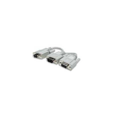 Cable Monitor Manhattan 328302 Y Hd15 X 2 - Cable de monitor VGA de 2 metros