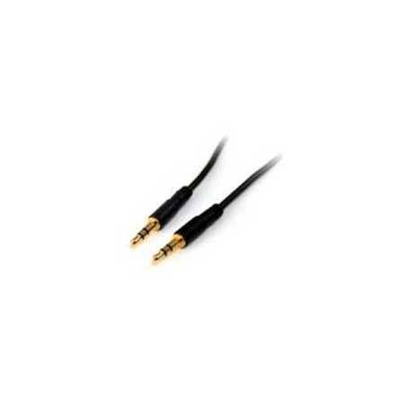 Cable de Audio Delgado Slim 91cm - Audio Estéreo Mini Jack