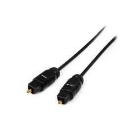 Cable de audio digital óptico Toslink de 3M delgado - Negro.