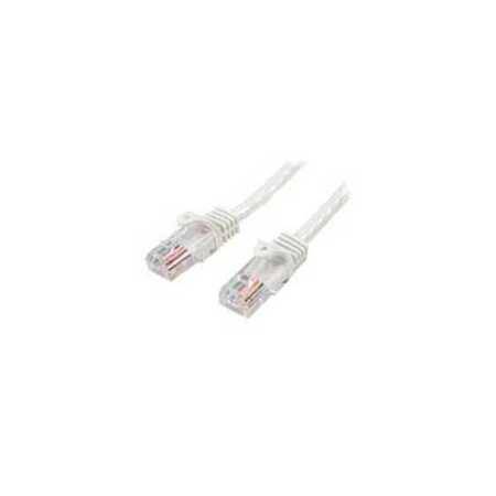 Cable Ethernet Cat5E Blanco 10M RJ45, Sin Enganches - Red de alta velocidad.