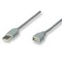 Cable USB Manhattan 340960 Extensión 4.5M Gris - Cable de alta calidad.