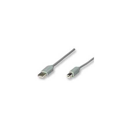 Cable USB Manhattan 341028 A-B 4.5M Gris - Cable de alta calidad de 4.5 metros.