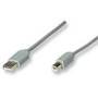 Cable USB Manhattan 341028 A-B 4.5M Gris - Cable de alta calidad de 4.5 metros.