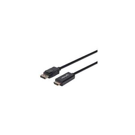 Cable Displayport Manhattan 153188 - Hdmi M-M 1080P 3.0M para video de alta calidad.