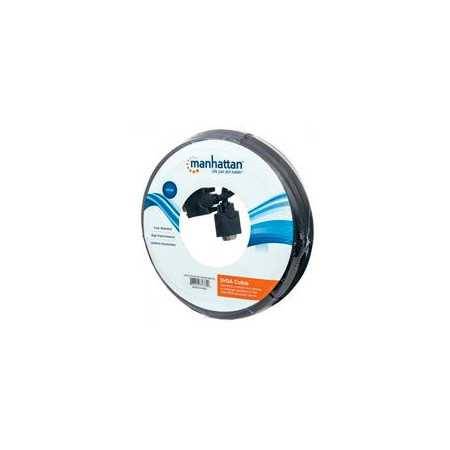Cable SVGA Manhattan 313629 para Monitor 8mm HD15M-M 15.0M - Calidad Premium.