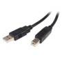 Cable USB de 3m para impresora - 1x USB A Macho - 1x USB B M.