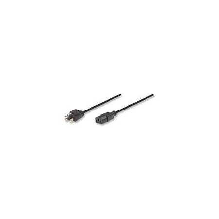 Cable Corriente Manhattan 300179 CPU/Mon-Pared 1.8M - ¡Conexión confiable para tu dispositivo!