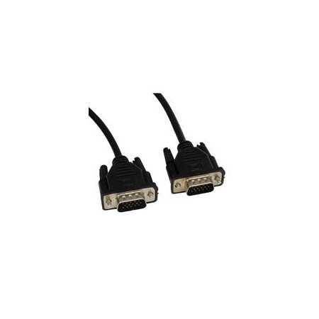 Cable VGA Ghia 1.8M Negro Macho-Mac para Monitor/Proyector: Alta calidad y conectividad confiable.