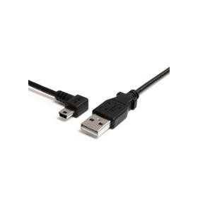 Cable USB 2.0 Acodado 91cm Izquierda Mini B - Para Conexiones Rápidas