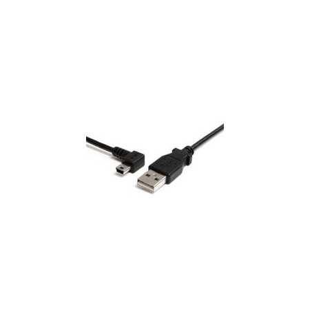 Cable USB 2.0 Acodado 91cm Izquierda Mini B - Para Conexiones Rápidas