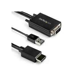 Adaptador VGA a HDMI de 2M con Audio - Resolución 1920 x 1080