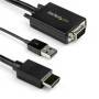 Adaptador VGA a HDMI de 2M con Audio - Resolución 1920 x 1080