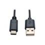 Cable USB Tripp Lite U038-006 USB-A a USB-C, USB 2.0, cable de alta calidad.