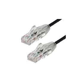 Cable Ethernet Cat6 Delgado 30cm Rojo sin Enganches - C, Ideal para Conexiones Rápidas