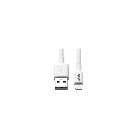 Cable USB Tripp-Lite M100-006-WH para Sincronización y Carga, Cable de alta calidad.