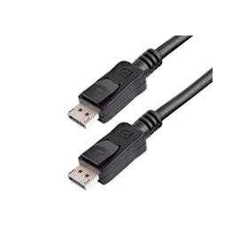 Cable Displayport 3M Certificado 1.2 4K con Cierre de Seguridad