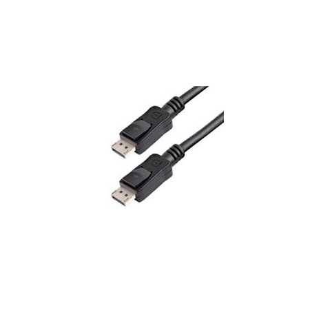 Cable Displayport 3M Certificado 1.2 4K con Cierre de Seguridad